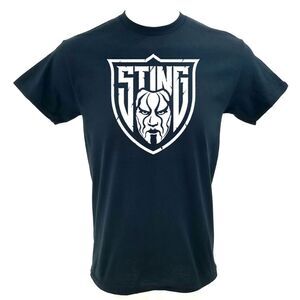 STING Wrestling Big Logo Band Tee Rock Tee Rap Tee Punk Metal Skateboarding Tee